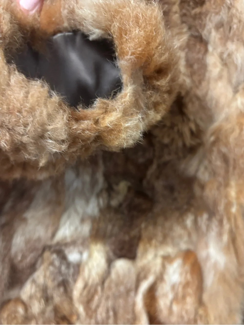Vintage M. Solomon Sz S Patchwork Rabbit Fur Jacket Coat 70s 80s EXCELLENT!